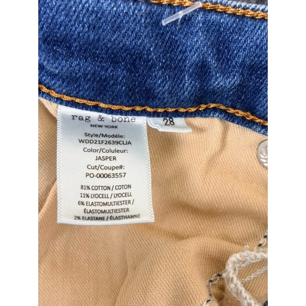Rag & Bone Jeans ~ HARLOW Mid Rise Straight ~ Wm's 28 ~ Worn In Black ~  EUC - Picture 6 of 12